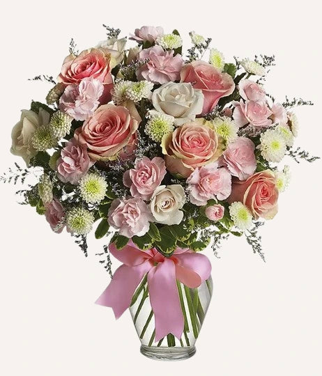 12 Pink Roses